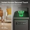 ADIMO Handgun Safe, Slider Biometric Fingerprint Gun Safe for Handgun Supports 3 Quickly Access Ways, Fingerprint, PIN Code and Key, Pistol Gun Lock Box for Car, Truck, Desk, Bedside view 3
