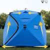 Outdoor Camping Tent Ice Fishing Shelter Portable Insulated Ice Fishing Tent, Easy Set Up view 2