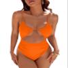 Blooming Jelly Womens One Piece Swimsuit Tummy Control Bathing Suit 2026 Sexy Slimming Flattering Cute Cheeky High Cut Out Ladies Swimwear (X-Large, Orange) view 1