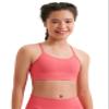 CRZ YOGA Girls Butterluxe Y Back Sports Bra - Yoga Athletic Casual Tops Scoop Neck Spaghetti Strap Padded Crop Kids Teen Raspberry Sorbet Medium view 1