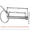 4Pcs Marine Hardware, Full 316 Stainless Steel Bimini top Ball pin, Latch Safety pin Single Plant Latch Ring Latch with Lanyard and Screws (1/4" x 2.5") view 4