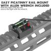 TPRCOL Low Baseline Optical Fiber Material Front and Rear Sight (Black T1-Low Baseline Fiber Optic Sight) view 3