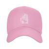 Bull Riding American Flag Baseball Cap Men - Classic Dad Hat Adjustable Plain Hat Pink view 2