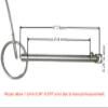 4Pcs Marine Hardware, Full 316 Stainless Steel Bimini top Ball pin, Latch Safety pin Single Plant Latch Ring Latch with Lanyard and Screws (1/4" x 3") view 4