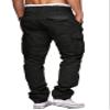 AIFARLD Casual Cargo Pants for Men Multi Pockets Work Pants Cotton Stretch Elastic Waist Relaxed Fit Hiking Outdoor view 2