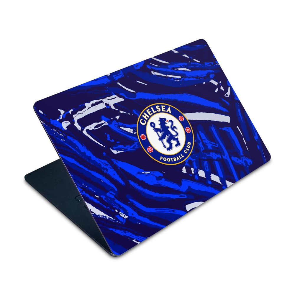 Head Case Designs Officially Licensed Chelsea Football Club Abstract Brush Art Vinyl Sticker Skin Decal Cover Compatible with Apple MacBook Air 15" M2 2023