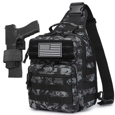 HPDF Small Tactical Military Backpack Sling Crossbody Holster Bag For Men CCW Sling Bag 10L