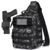 HPDF Small Tactical Military Backpack Sling Crossbody Holster Bag For Men CCW Sling Bag 10L view 1