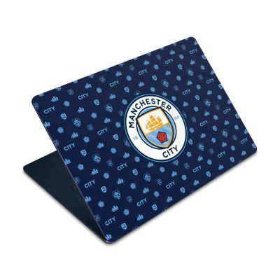 Head Case Designs Officially Licensed Manchester City Man City FC Logo Pattern Art Vinyl Sticker Skin Decal Cover Compatible with Apple MacBook Air 15" M2 2023