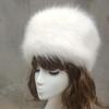 ECYC Ltd Women's Faux Fur Hat Russian Style Winter Warm Hat Faux Fur Ski Hat Fluffy Faux Fur Bucket Hats Russian Beanie Hat Cap for Ladies Girls view 2