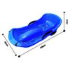 Plastic Snow Sled with Pull Rope and Handle Grips, Classic Winter Fun Ski Skooter Snowboard Kick-Scooter Sled for Use on Snow, Outdoor Sledding for Family Holiday Winter Activity view 2