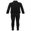 JEATHA Kids Ice Skating Training Costume Sports Athletic Tracksuit Long Sleeve Rhinestone Jacket with Pants Set Black B 6 Years view 2