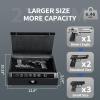 ADIMO Gun Safe, Biometric Gun Safe for Handgun, Pistol Safe, 3 Ways Quick-Access with Fingerprint, Lock or keypad, Handgun Safe for Cloakroom living room Bedroom Nightstand Drawer Bedside and Car view 2
