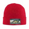Bass Fishing Wave Luxurious Velvet Patch Design,Knitted Wool Hat,Ideal for Sporty & Outdoor Activities view 2
