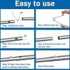 INCREWAY Tent Pole Clips, 8PCS Kayak Paddle Spring Snap Clips, Carbon Steel Tent Pole Push Button Spring Clips for Camping Kayak Paddle Tent Pole, 8mm Button view 4