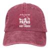 All The Cool Kids Have Papas with Hot Rods Ponytail Baseball Cap Vintage Denim Cowboy Hat Washed Trucker Hats