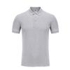 Bestgift Men's Short-Sleeved Cotton Polo Shirt with Lapel Collar Grey XL view 1