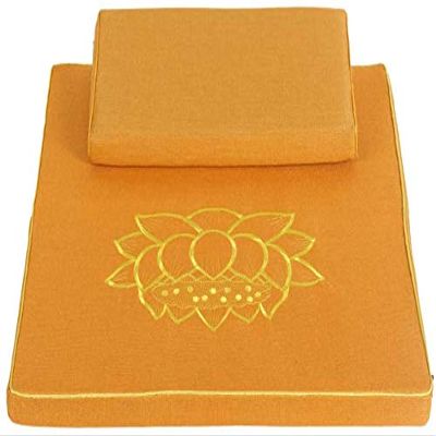 Large And Meditation Cushion,Square Handcrafted Meditation Mat,Portable Foldable Floor Cushion Outdoor Coconut Fibre Linen Yoga Cushion(Size:60x60cm(24x24inch),Color:B)