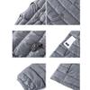 Bestgift Down jacket men's underwear large size round neck V-neck thin section Army green XL view 4
