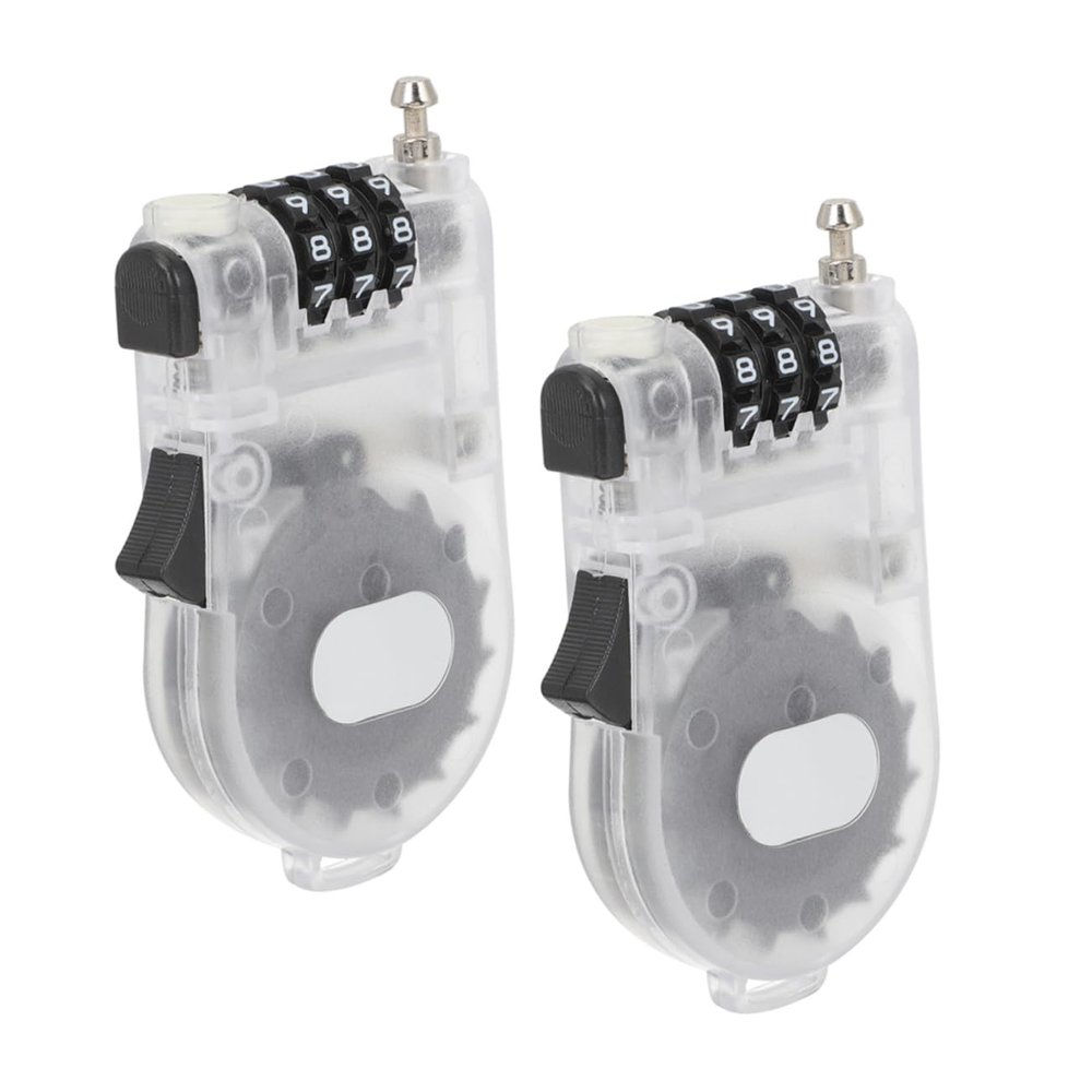 2Pcs Reusable Portable Skateboard Lock Multi Function Bike Lock Snowboard Accessory Secure Your Board with Durable Wire Cable