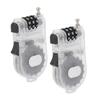 2Pcs Reusable Portable Skateboard Lock Multi Function Bike Lock Snowboard Accessory Secure Your Board with Durable Wire Cable view 1