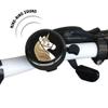 WIRESTER Black Aluminum Round Bike Bell, Classic Ring Bicycle Bell, Bike Accessories Bell Ring for Adults Kids Girls Boys - White Unicorn Head with Gold Mane and Horn view 3