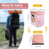 Ann Katy Upgrade XL Portable Toilet for Adults, Extra Large Portable Travel Floding Toilet, Camping Tall Toilets with Lid for Adults and Kids Compact Potty for Car,Hiking,Beach and Camping view 2