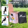 Ann Katy Upgrade XL Portable Toilet for Adults, Extra Large Portable Travel Floding Toilet, Camping Tall Toilets with Lid for Adults and Kids Compact Potty for Car,Hiking,Beach and Camping view 4