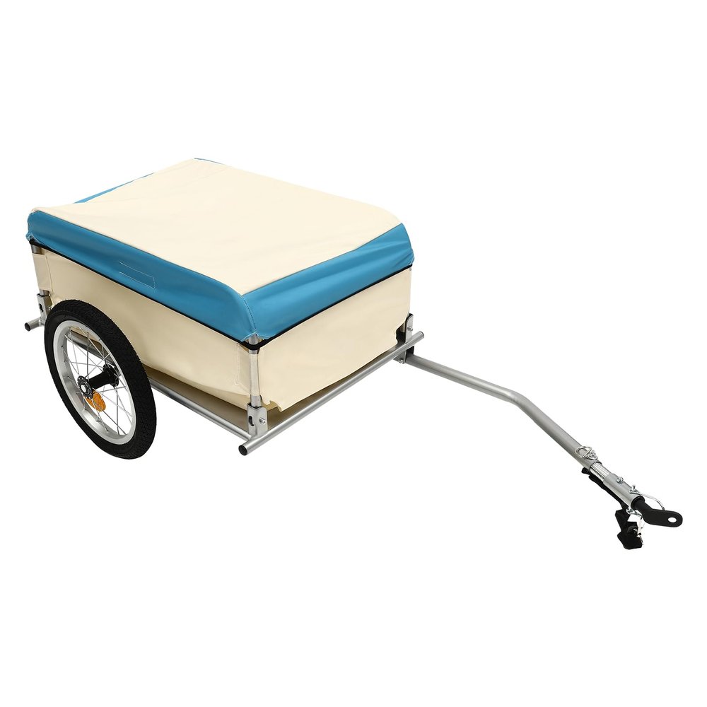 RIAHNEAH Bicycle Trailer 50 kg Load, Transport Trailer Multiple Whales, Aluminum Utility Cargo Bike Trailer