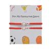 COLORFUL BLING 2pcs/Pack Basketball Volleyball Sports Bracelets for Women Men Braided Adjustable Baseball Soccer Football Bracelets Friendship BFF Jewelry-Baseball Heart view 1