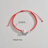COLORFUL BLING 2pcs/Pack Basketball Volleyball Sports Bracelets for Women Men Braided Adjustable Baseball Soccer Football Bracelets Friendship BFF Jewelry-Baseball Heart view 3