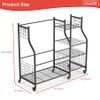 WALMANN Garage Golf Bag Storage Organizer Stand, Extra Large Golf Bag Stand with Golf Accessories Storage Shelves Rolling Golf Bags Organizer view 4