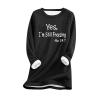 Yes,I'm Still Freezing -Me 24:7 Sherpa Lined Sweatshirt Women Fuzzy Fleece Thermal Jackets Casual Loose Loungewear view 1