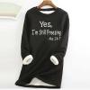 Yes,I'm Still Freezing -Me 24:7 Sherpa Lined Sweatshirt Women Fuzzy Fleece Thermal Jackets Casual Loose Loungewear view 2