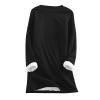 Yes,I'm Still Freezing -Me 24:7 Sherpa Lined Sweatshirt Women Fuzzy Fleece Thermal Jackets Casual Loose Loungewear view 3