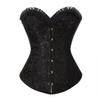Hengzhifeng Women Cosplay Steampunk Bustier Corset with Tulle Skirt (Small,Black) view 4