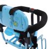 BeiseYu Child Bike Seat, Rear Frame Mounted Bike Seats with Seat Cushion, Rear Child Bike Seat Attachment, Locking Mechanism, Footrest, for Ages 6 Months to 6 Years Old view 4
