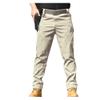 Bestgift Outdoor Pants Casual Straight Leg Cargo Pants Men's Long Pants Khaki IX9 XL view 1