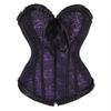 Hengzhifeng Women Renaissance Zip Bustier Corset with Tulle Skirt (Small,Purple) view 4