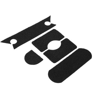 5Pcs Strong Adhesive Helmet Patch Hook, Hook Fastener Set, Airsoft Helmet Patch for IBH Helmets(Black)