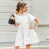 Arshiner Girls White Dresses Cut Out Shirred Summer Tween Birthday Dress Size 9-10 view 2