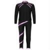 TiaoBug Kids Girls Figure Skating Outfits Roller Ice Skating Practice Training Suit Spiral Jacket Pants Tracksuit Set Pink 14 Years view 3