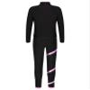 TiaoBug Kids Girls Figure Skating Outfits Roller Ice Skating Practice Training Suit Spiral Jacket Pants Tracksuit Set Pink 14 Years view 4