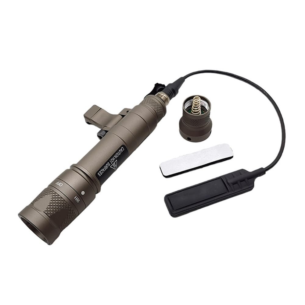 ZTFSETD M640V Dual Fuel Flashlight 1400 Lumens Strobe w/Offset Side Mount 1913 Rails,Tan