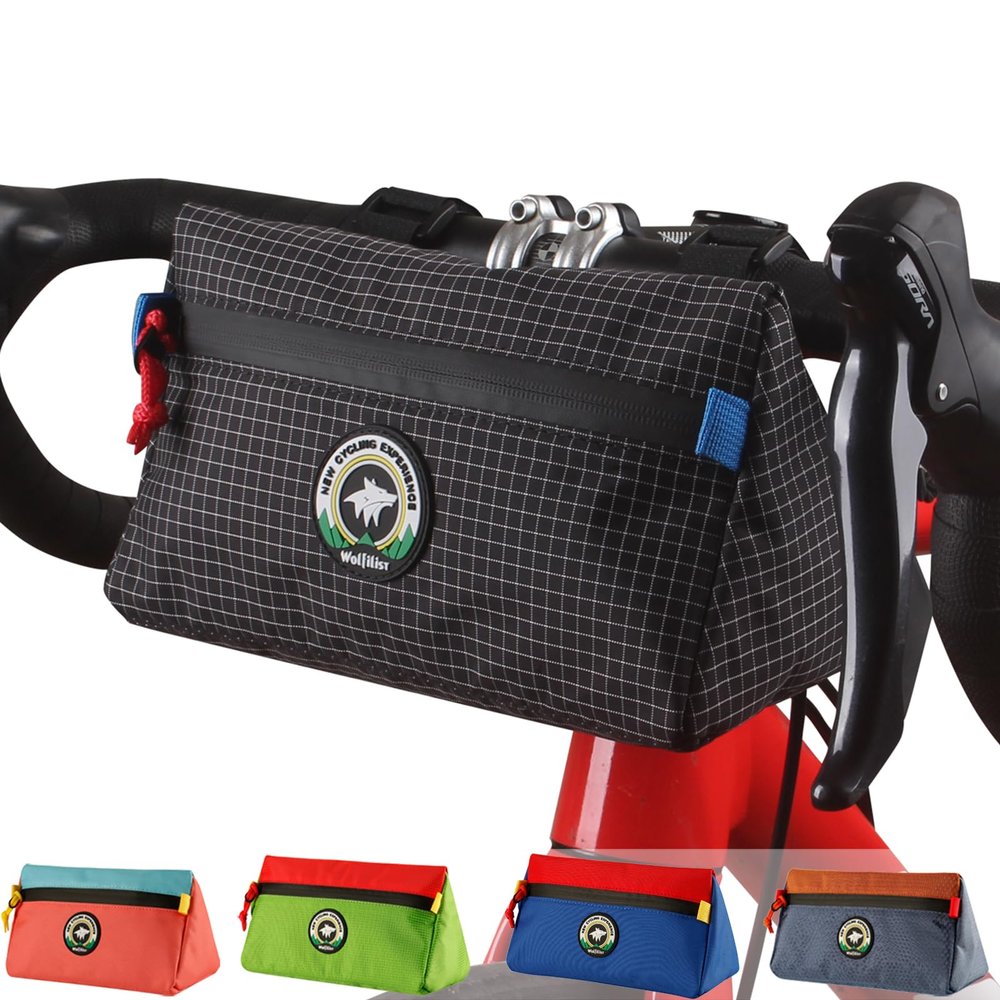 Vortika Bike Handlebar Bag, Bicycle Front Bag, Kids Handle Bar Bag, Storage Bag with Shoulder Strap for Men Women Kids Outdoor Road MTB Cycling