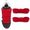 UamGlsob 3/4''(2cm) Fat Flat Shoe Laces, 36''-63'' Length Flat Thick Wide Shoelaces, Replacement Laces for Skate Shoes Sneakers (Red, 36"/90cm) view 1