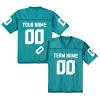 PRFST9 Custom Aqua Green Football Jersey Stitched,Personalized Football Jersey Gift Add Name Number S-7XL Men Women Youth Kid view 4