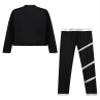 Huimingda Kids Girls Figure Skating Outfit Shiny Ice Skating Jacket with Athletic Leggings Sets Performance Dancewear Silver 14 Years view 4
