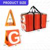 GSE Games & Sports Expert Set of 11 Football Yard Markers, Day & Night 2-Sided Football Field Yard Line Markers, Yardage Markers with Portable Mesh Bag for Football Training view 2