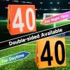 GSE Games & Sports Expert Set of 11 Football Yard Markers, Day & Night 2-Sided Football Field Yard Line Markers, Yardage Markers with Portable Mesh Bag for Football Training view 3